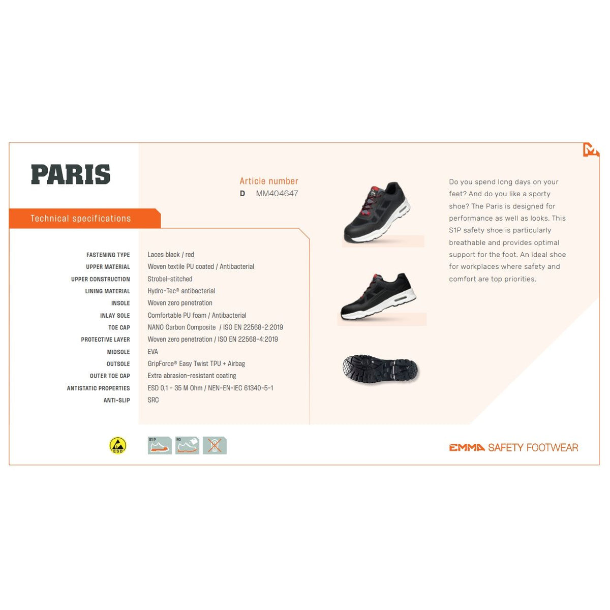 Paris Safety shoe