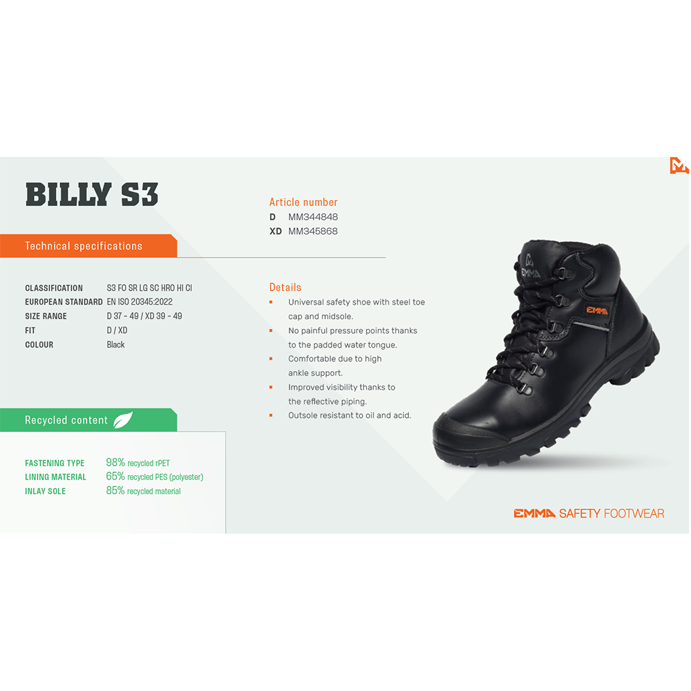 Billy S3 Safety Work Boot