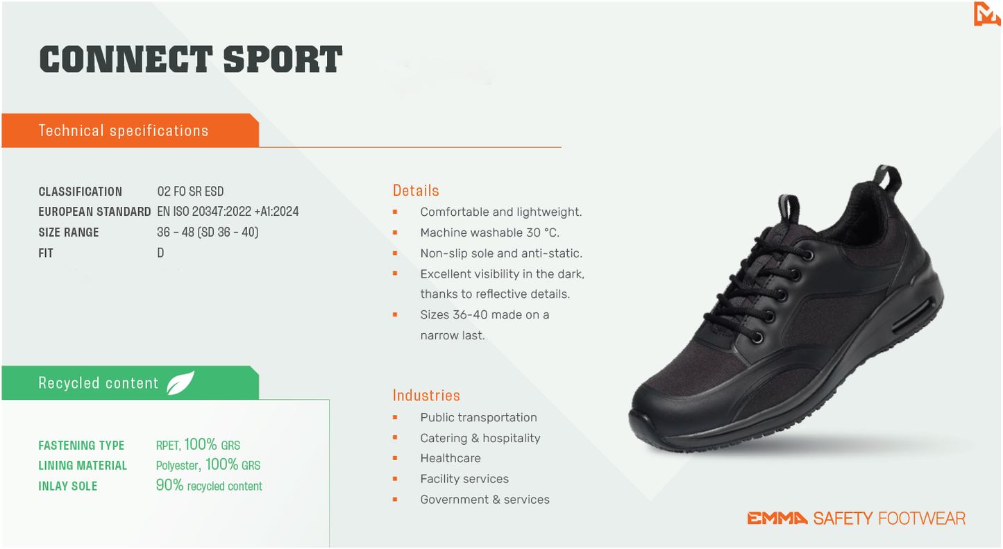 Connect Sport 02 - Non-Slip Work Shoe