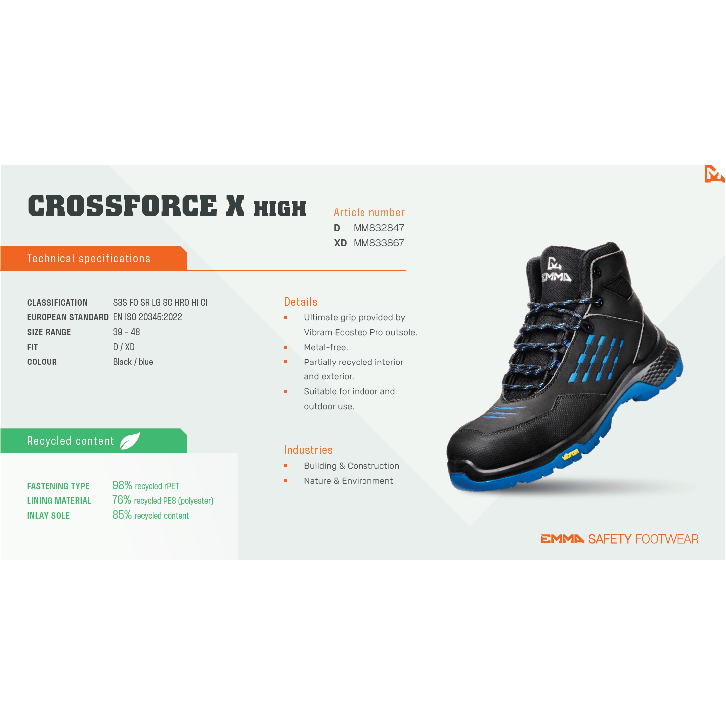 Crossforce X High Men's Safety Boot